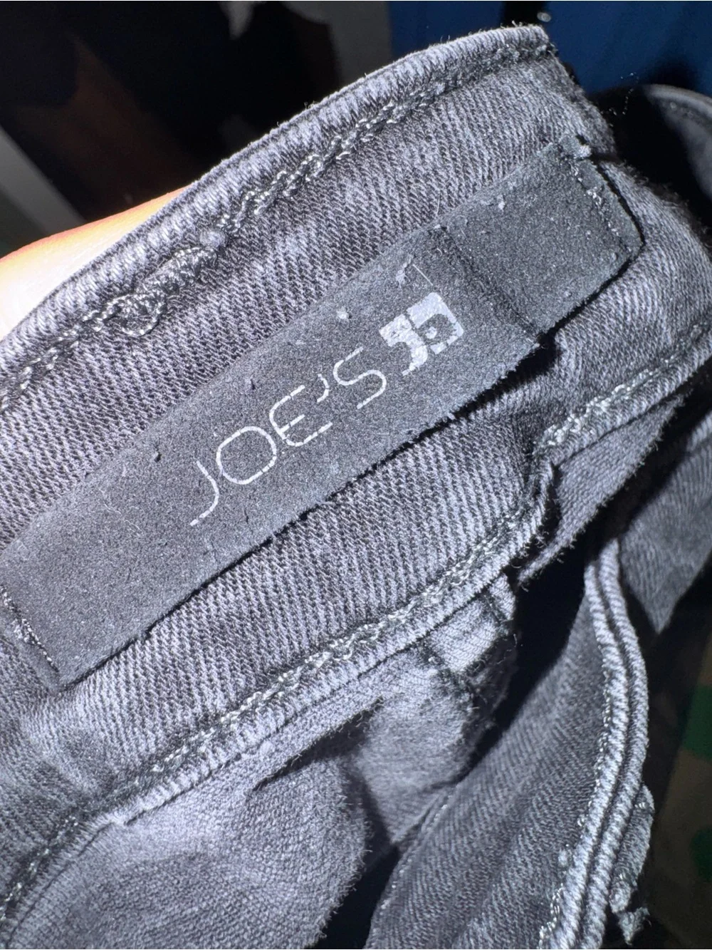 Joe's Jeans High Rise Black Wash Button-Fly Skinny Jeans